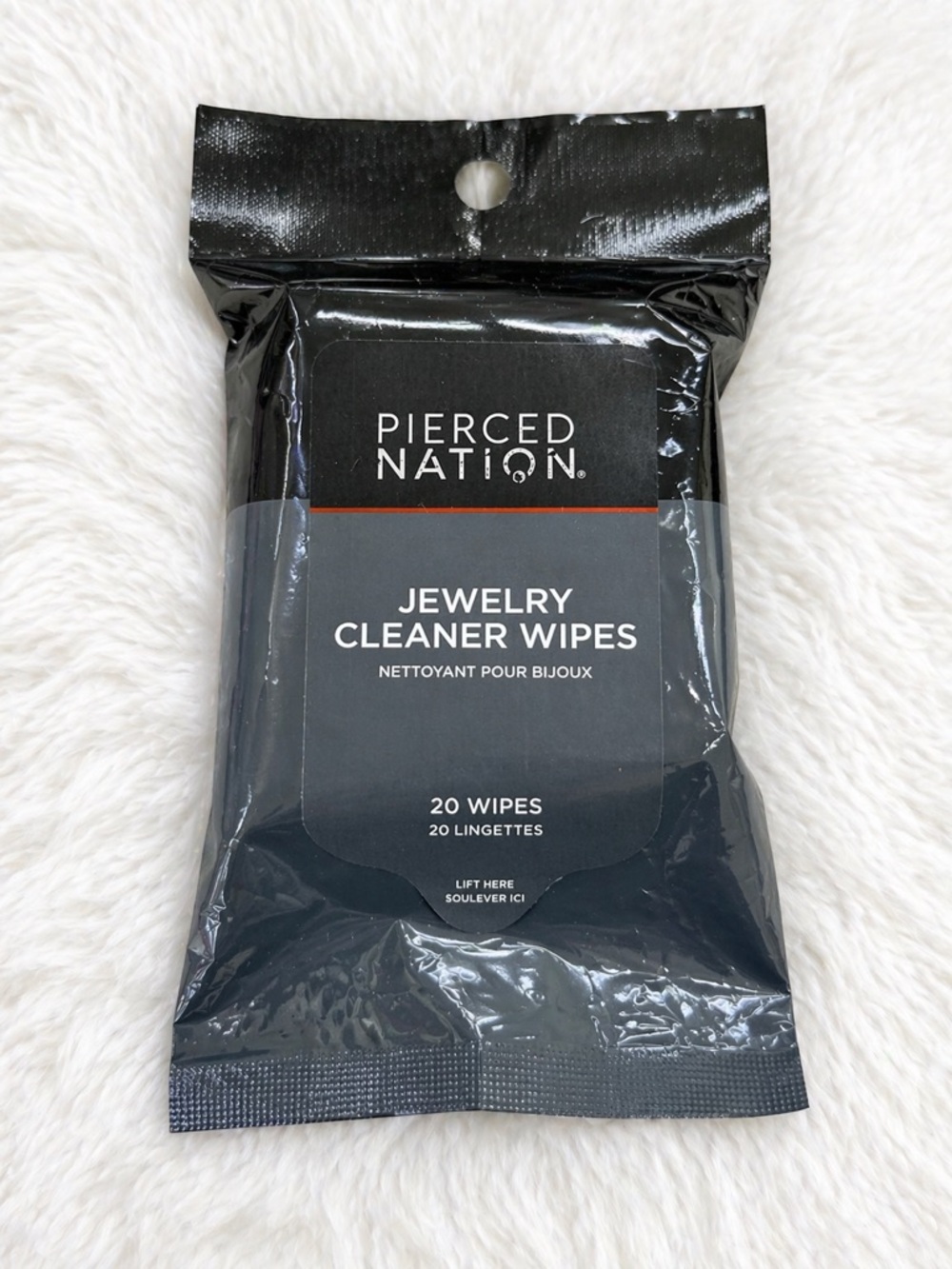 Pierced Nation Jewelry Cleaner Wipes 20 Count New Sealed Pack